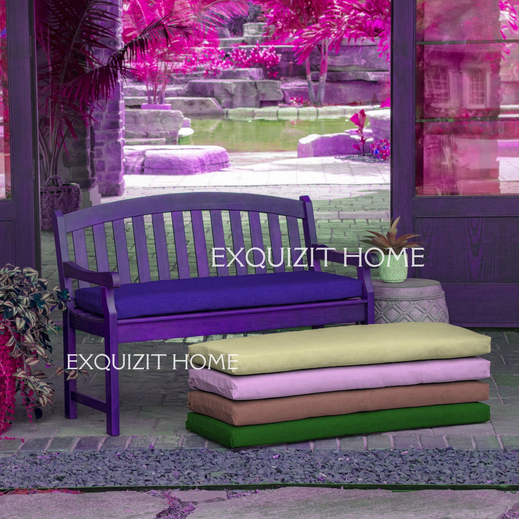 Waterproof Garden Cushion Outdoor Furniture 2 3 4 Seater Cushion Seat ComfortCollections